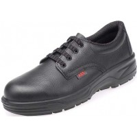 Catering Safety Shoes ABS220PR Black, Gents With Steel Toe Cap - Kitchen Shoes